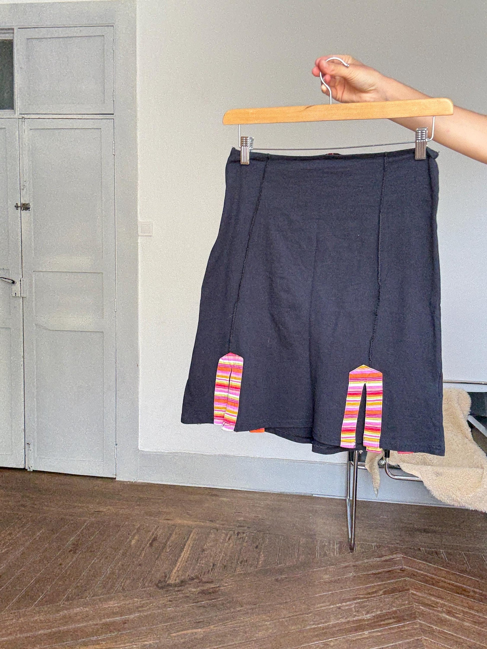 Savage Culture Statement Skirt | Colorful Boho Y2K Patchwork Mini | Alternative fashion, 90s aesthetic fashion