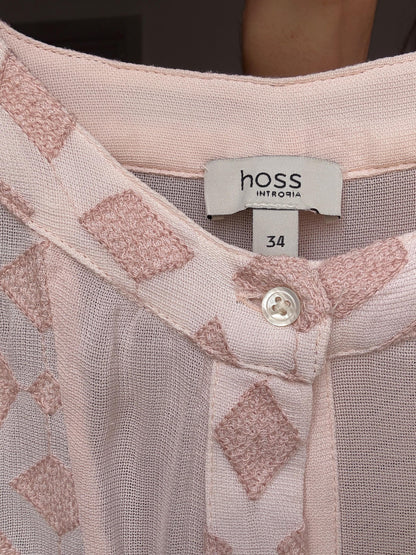 Luxury Silk Pink Mini Dress — additional view 8