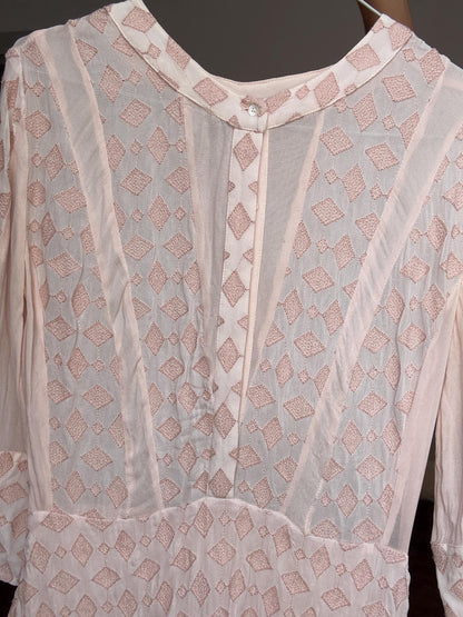 Luxury Silk Pink Mini Dress — additional view 10