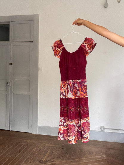 Boho Festival Midi Dress - Off-Shoulder Fairycore — additional view 8