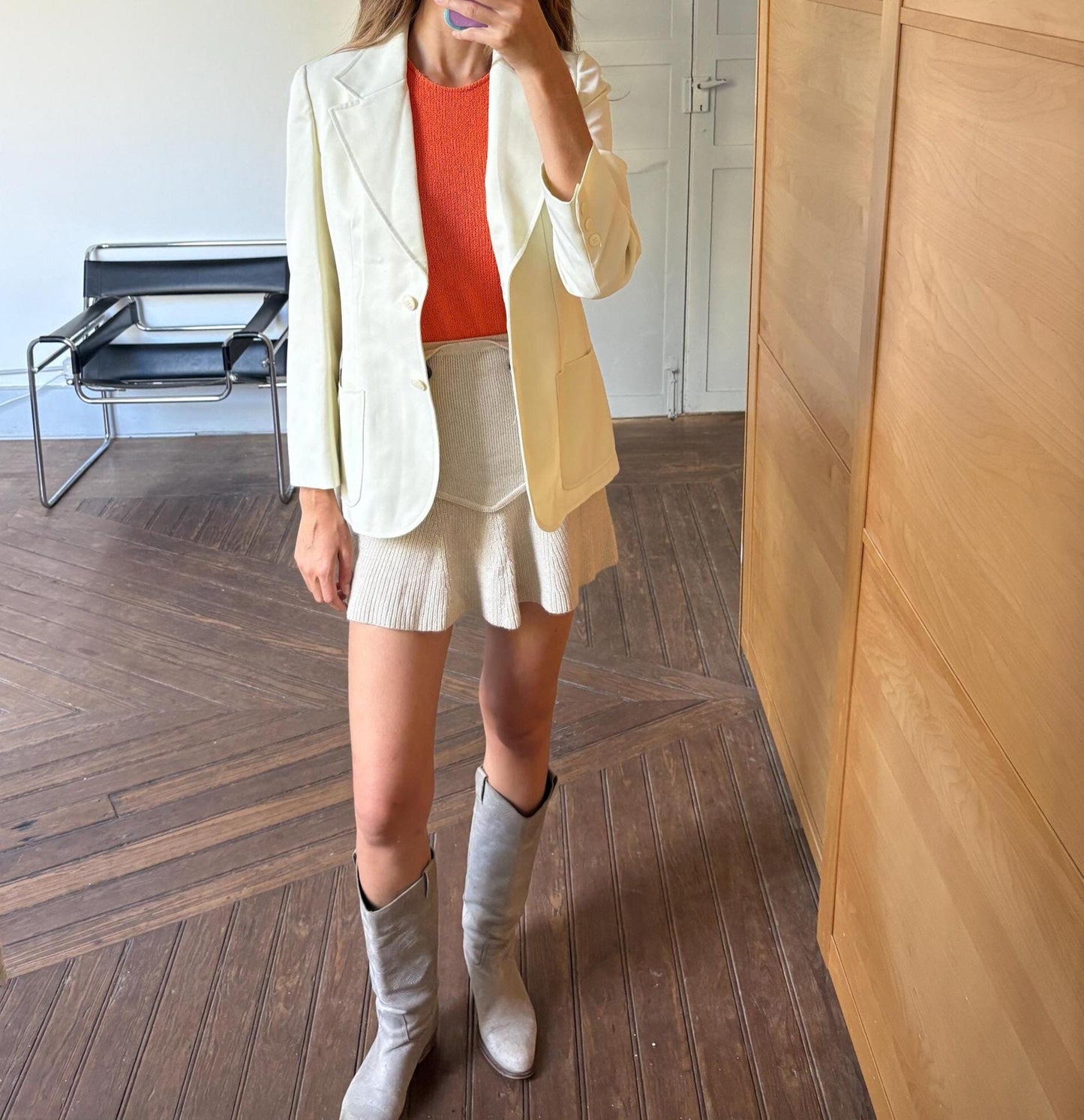 Vintage Rodier Paris blazer for women, French designer clothing, Elegant formal summer jacket