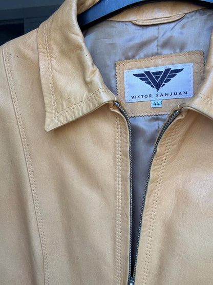 Light Tan Lambskin Biker Jacket — additional view 9