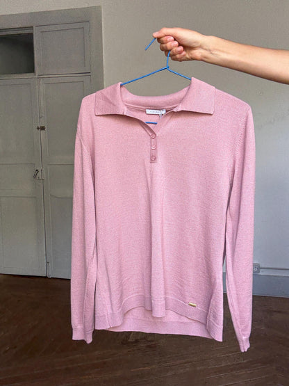 Dusty Rose Wool Blend Knit Jumper — additional view 7