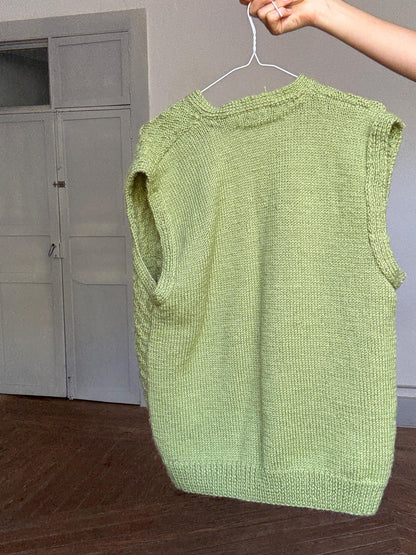 Chunky Knit Green Vest — additional view 10