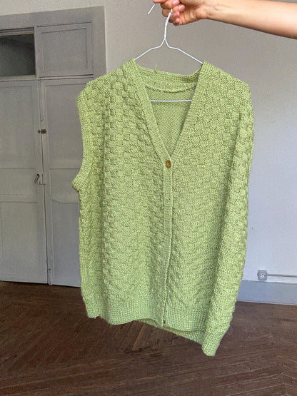 Chunky Knit Green Vest — additional view 9