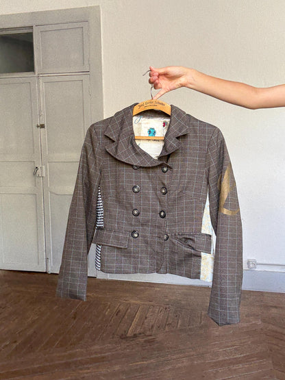 Designer Embroidered Patchwork Blazer — additional view 6