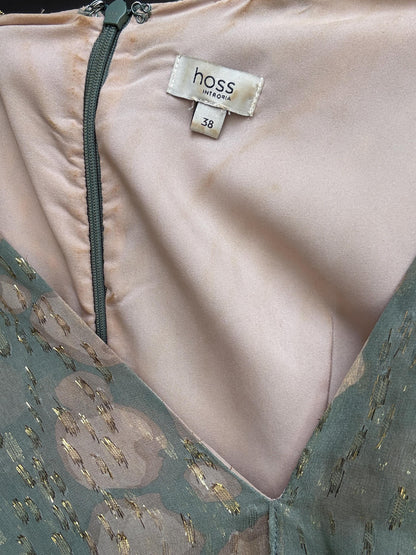 Hoss Intropia Green Silk Mini Dress — additional view 8