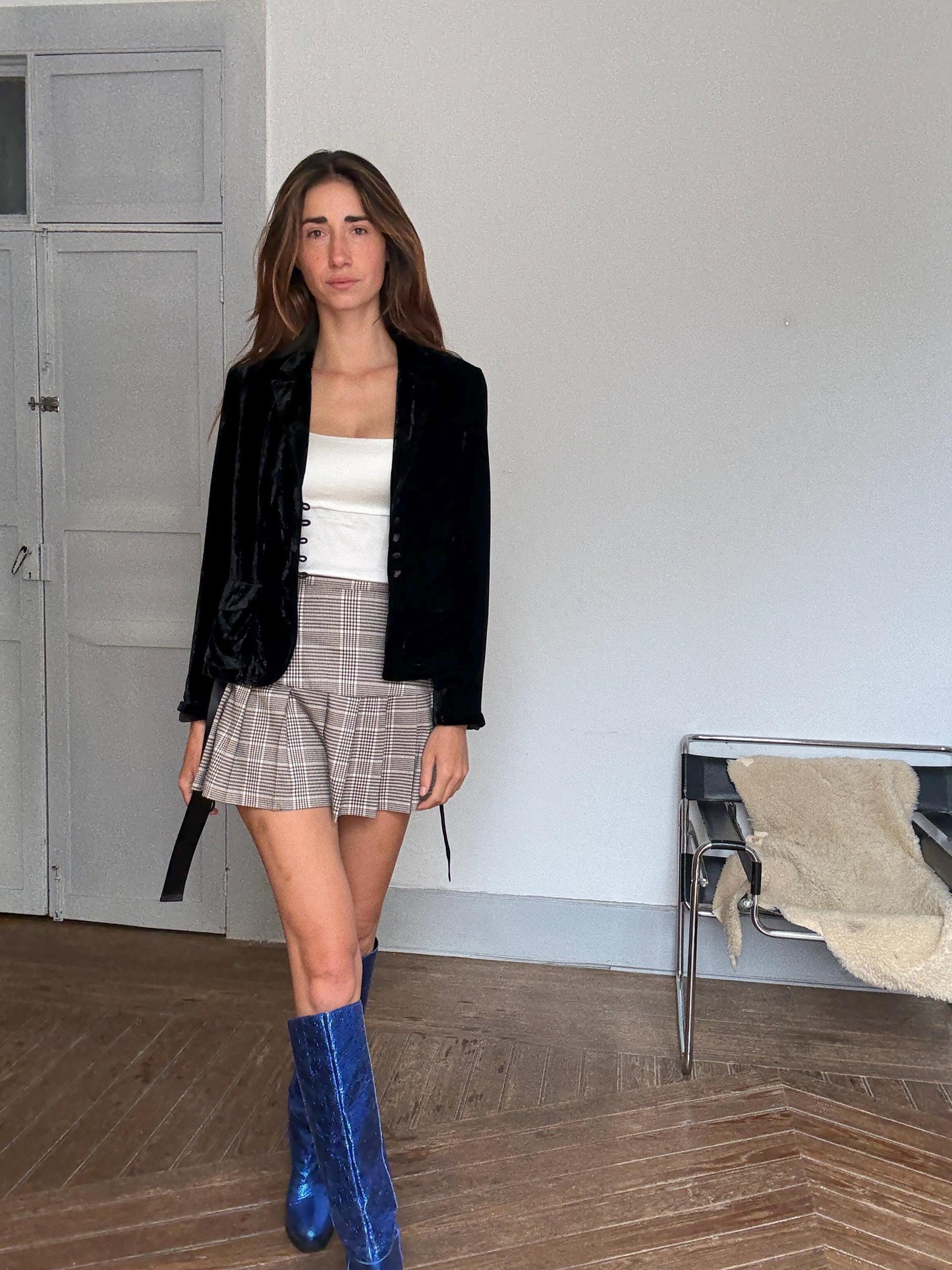 Christmas formal jacket, Luxe evening wear, Romantic Velvet Black Blazer | Cortefiel Vintage Y2K Gothic Coquette Ribbon Jacket, Size EU 42