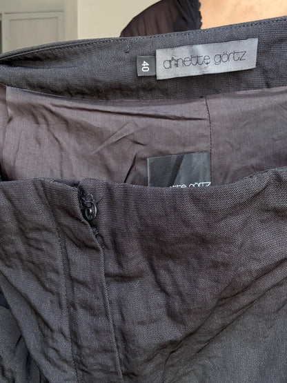 Annette Görtz Black Wide Leg Trousers — additional view 10