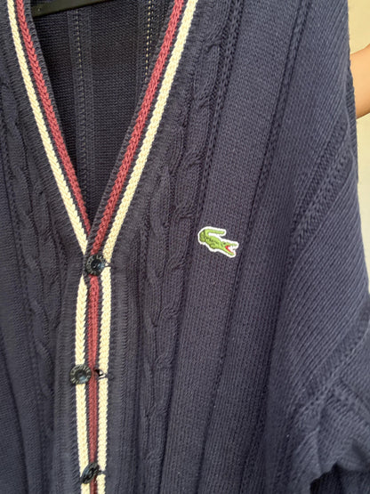 Vintage Navy Blue Lacoste Cardigan — additional view 10