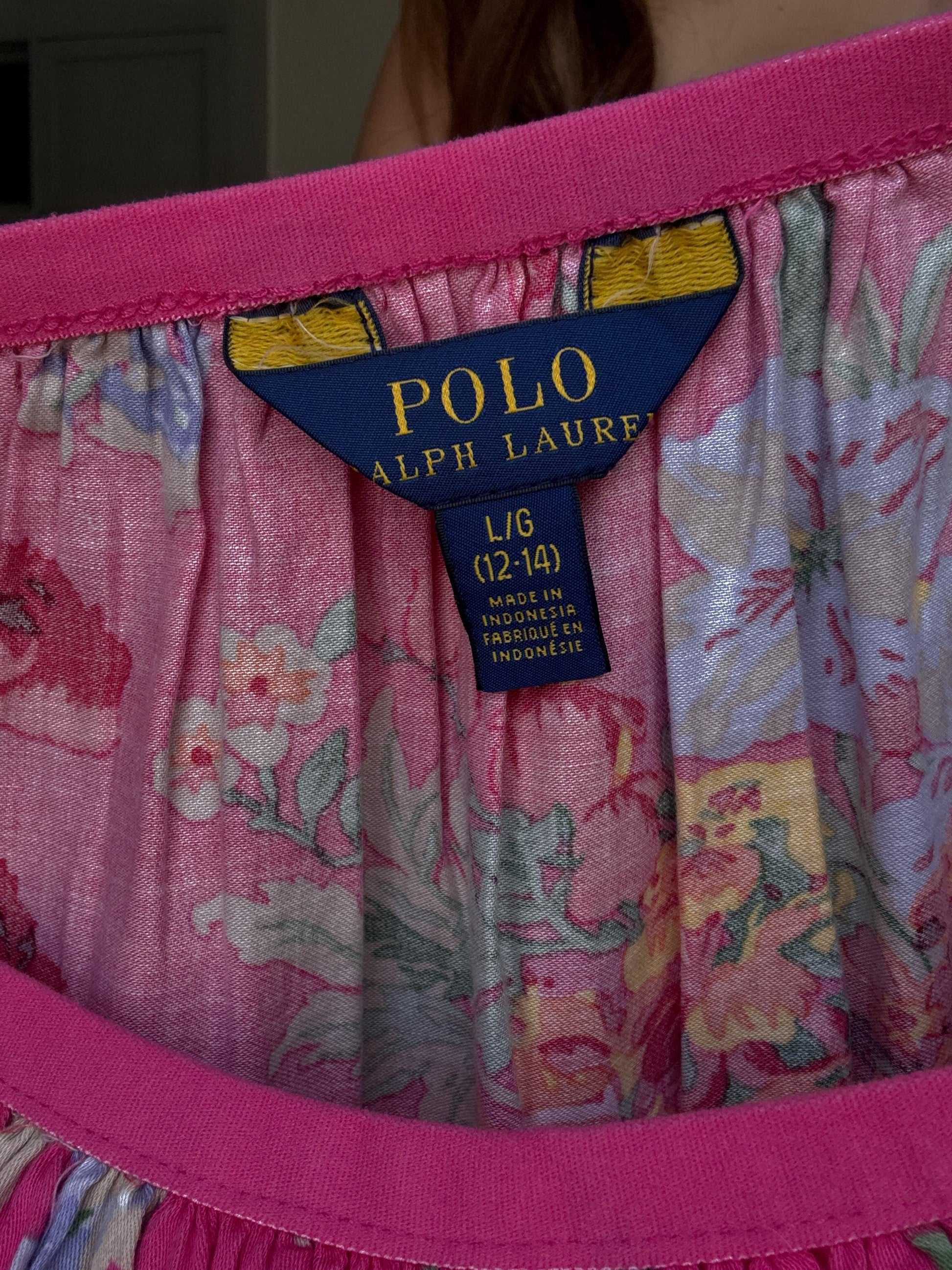 Polo Ralph Lauren pink floral mini skirt with pockets – 100% cotton romantic vintage Y2K vibe, fits like modern S/M, cottagecore