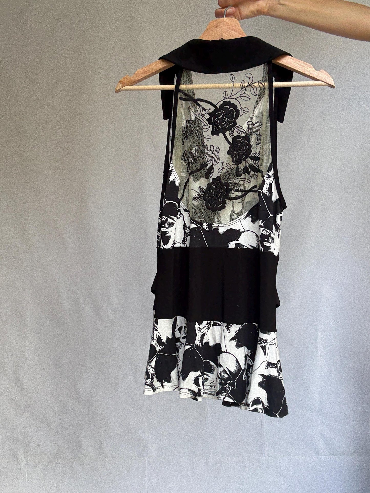 Vintage Joseph Ribkoff Tunic Top or Mini Dress | Graphic Pop Art Print | Size L (US 10 / UK 12 / DE 38)