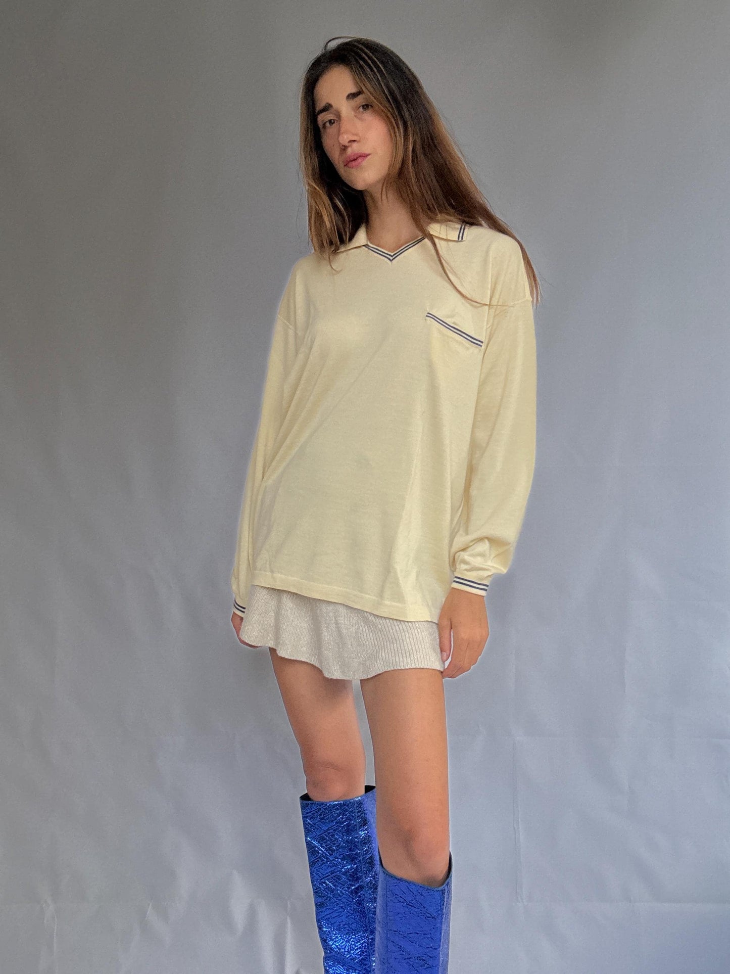 Vintage Loewe Merino & Silk Polo – Unisex Luxury From Madrid