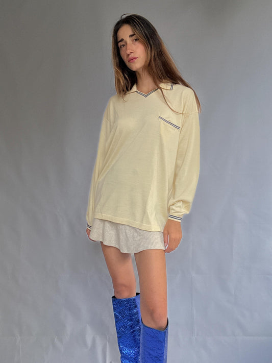 Vintage Loewe Merino & Silk Polo – Unisex Luxury From Madrid