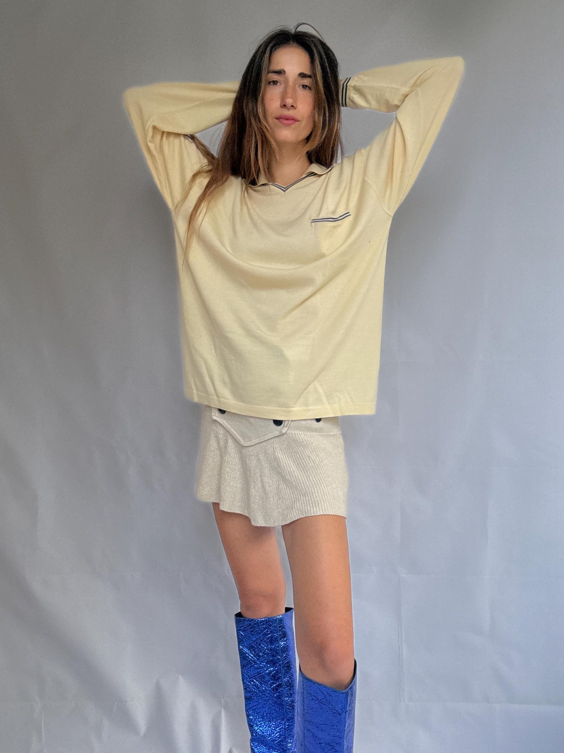 Vintage Loewe Merino & Silk Polo – Unisex Luxury From Madrid