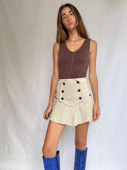 Vintage Ruched Brown Camisole by BCBGMAXAZRIA — additional view 6