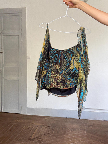 Max Mara Silk Leaf Print Camisole — additional view 10