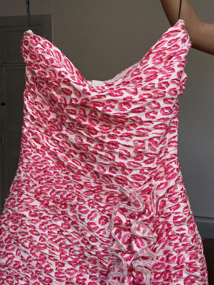Y2K Kiss Print Mini Dress — additional view 7