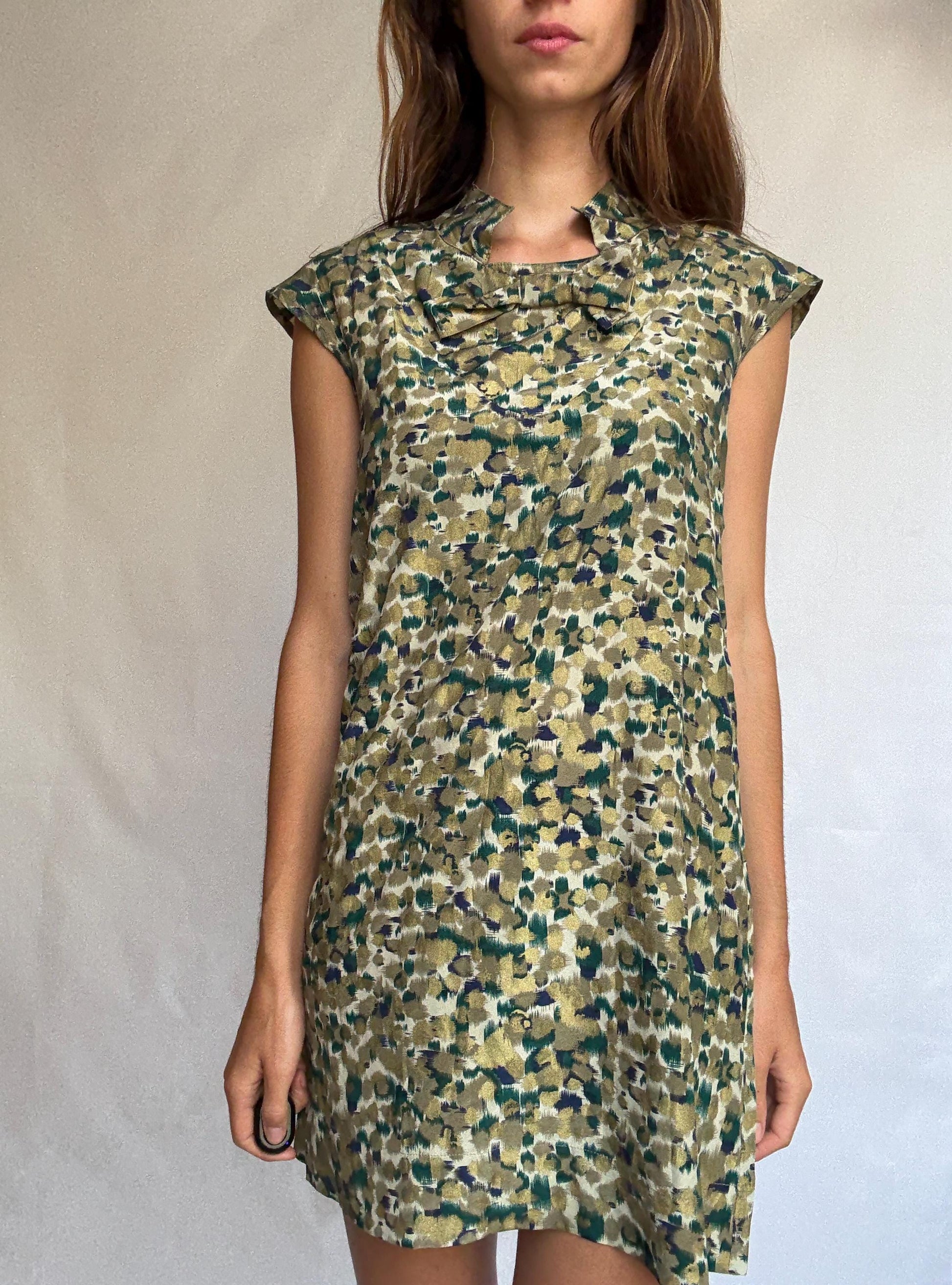 Vintage French Silk Mini Dress – Makadame Paris