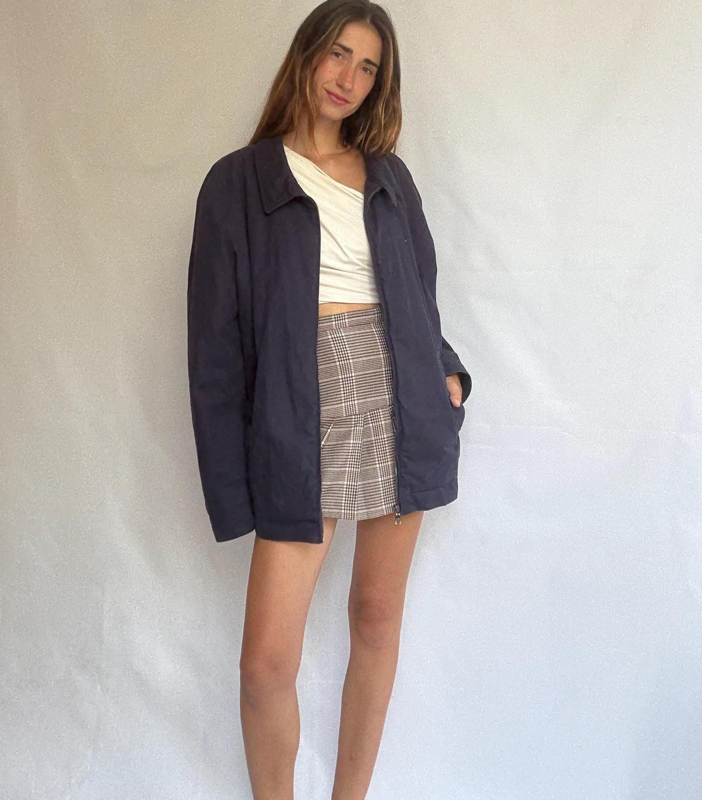 Vintage Tommy Hilfiger 4XLT Padded Jacket – Navy Blue | Oversized Outerwear with Quilted Lining