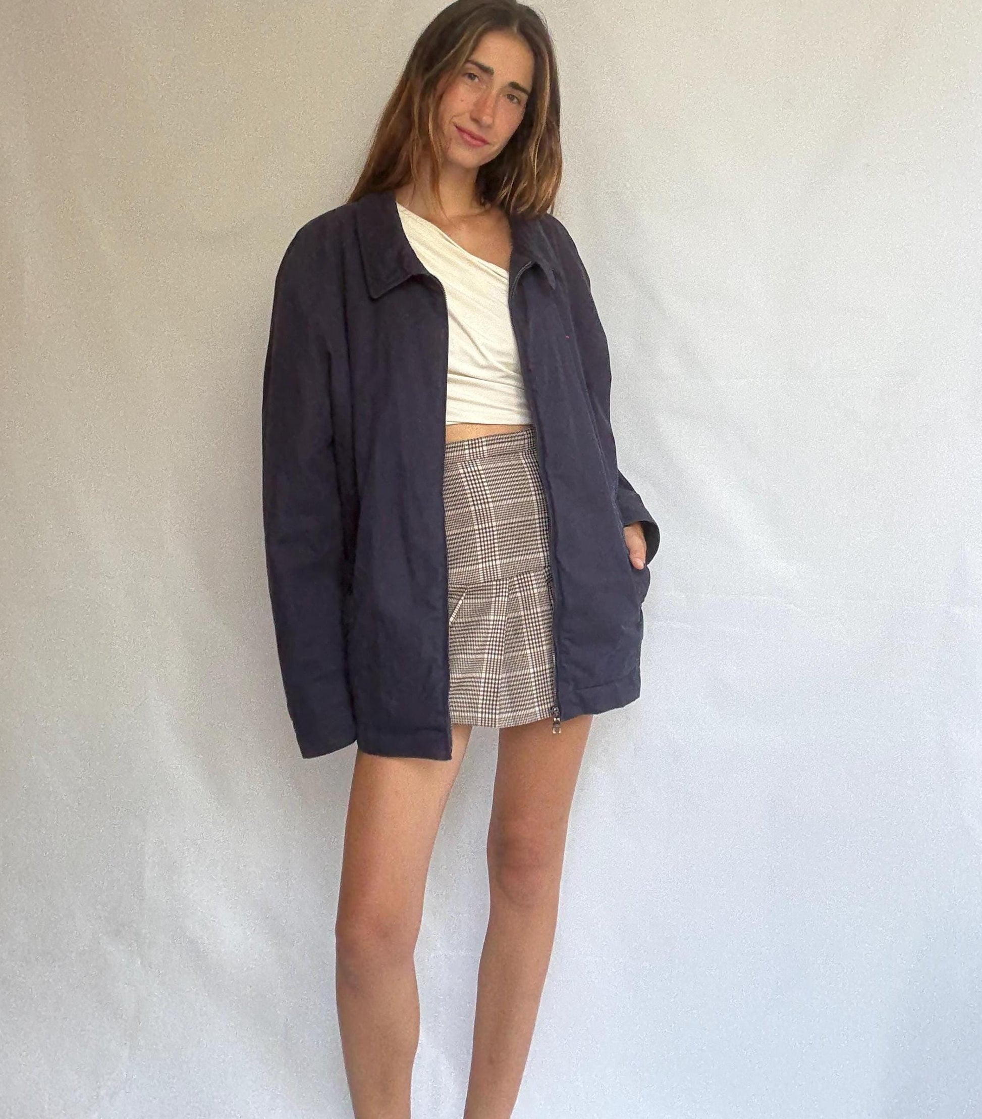 Vintage Tommy Hilfiger 4XLT Padded Jacket – Navy Blue | Oversized Outerwear with Quilted Lining