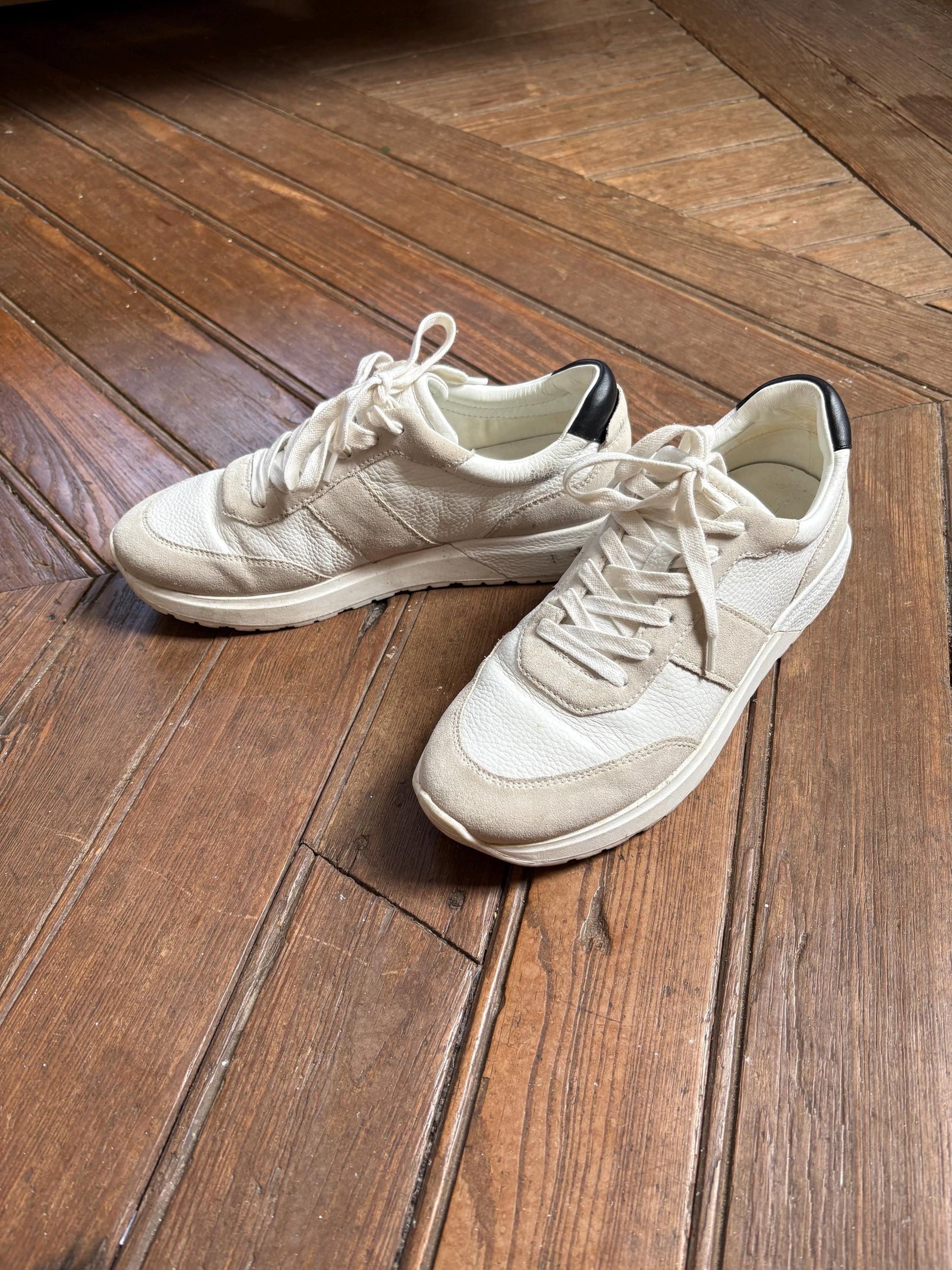Luxe white Massimo Dutti Sneakers size EU 39 - US 8 - UK 6, Chic women sport shoes