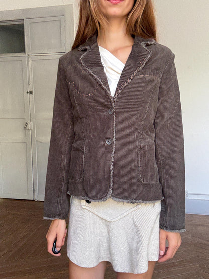 Y2K Corduroy Blazer by Silvian Heach — additional view 6