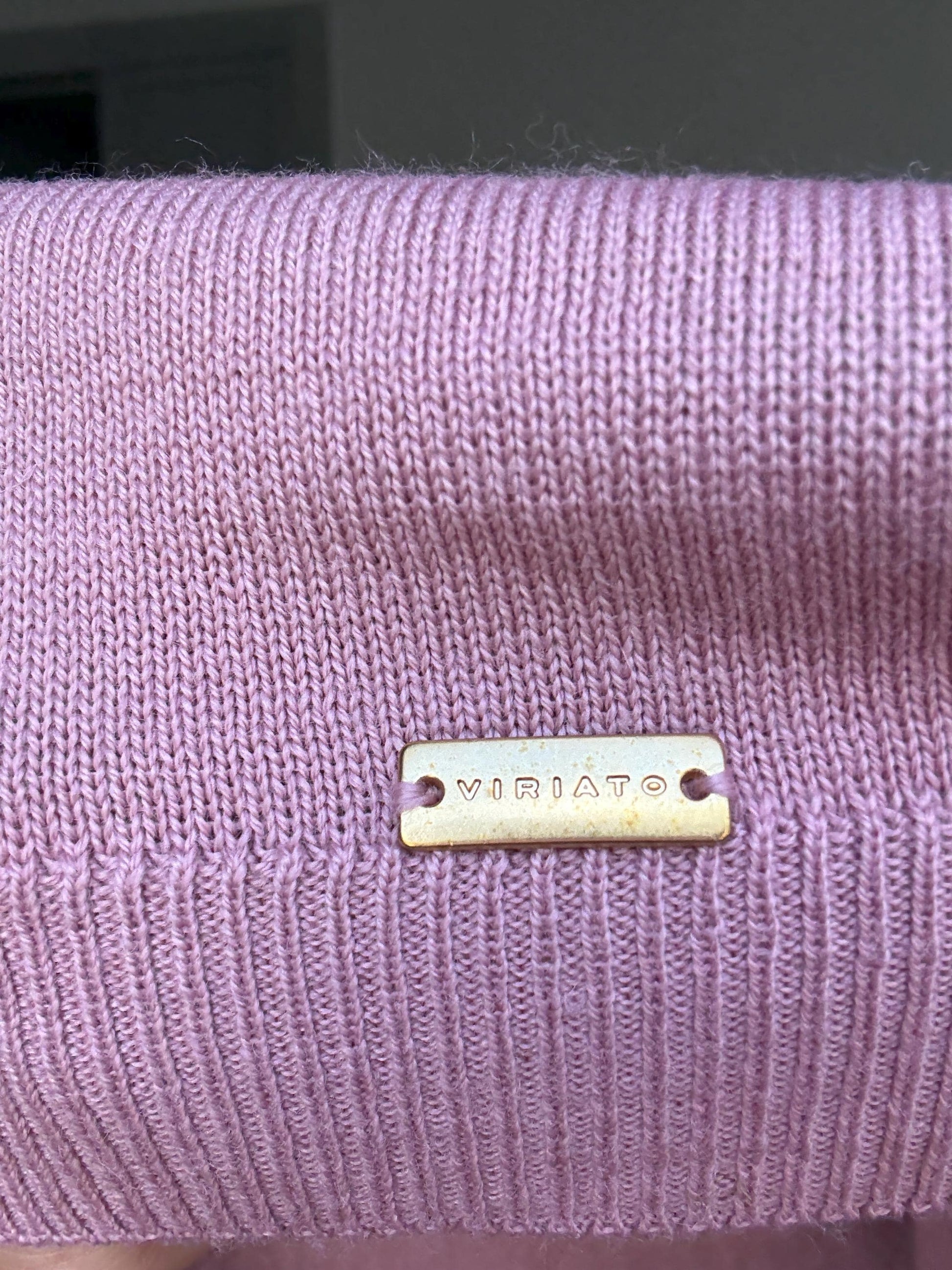 Viriato Dusty Rose Knit Jumper – Luxury Wool Blend, Made in Spain (Size M/L)