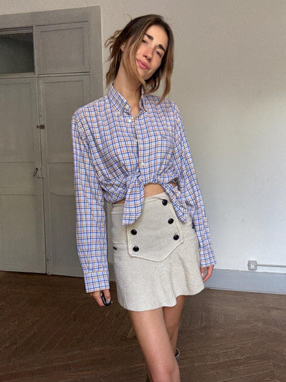 Vintage Thomas Burberry Check Shirt – Unisex Cotton Blouse