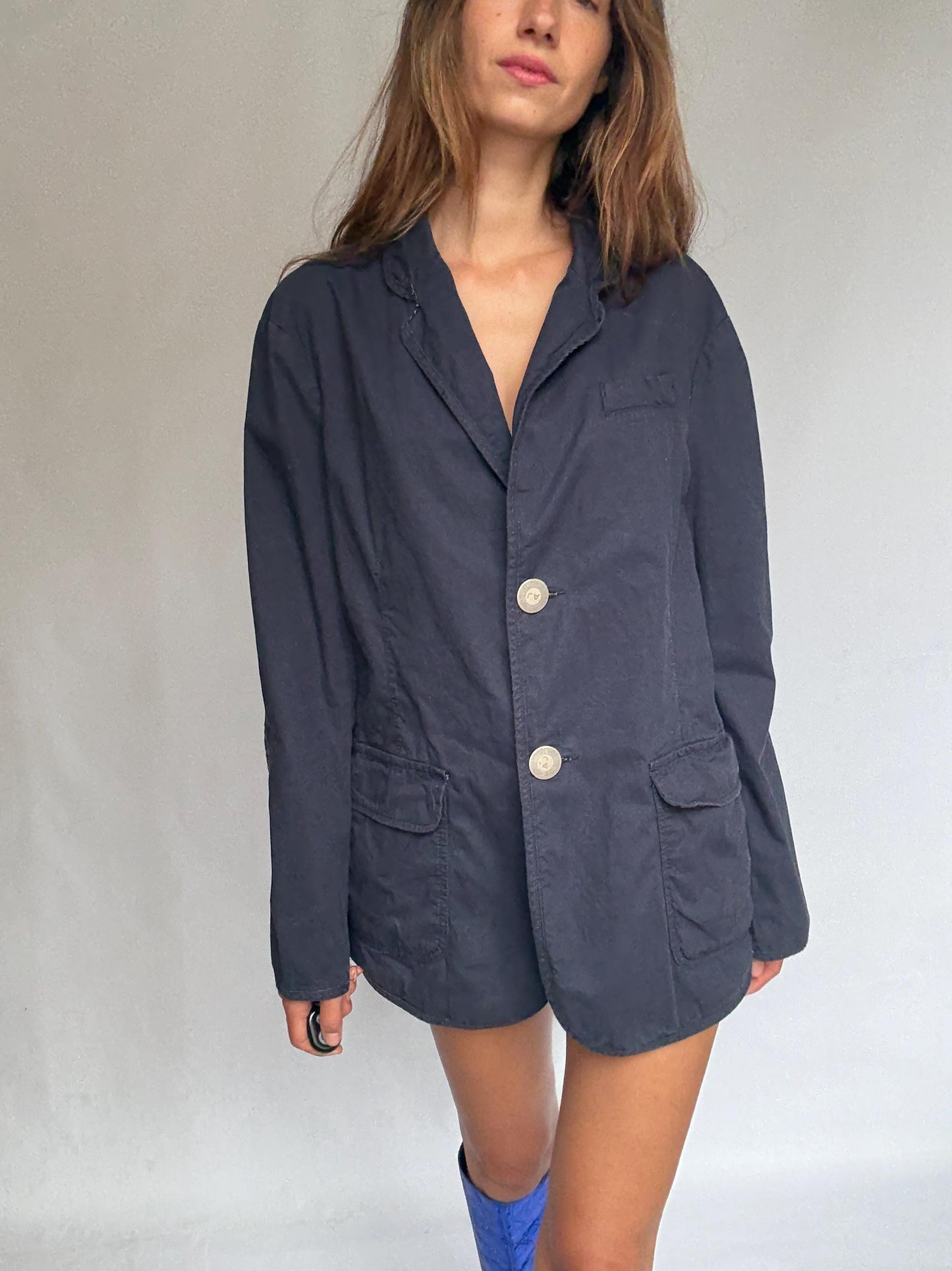 Vintage Armani Jeans Cotton Blazer - Unisex — additional view 7