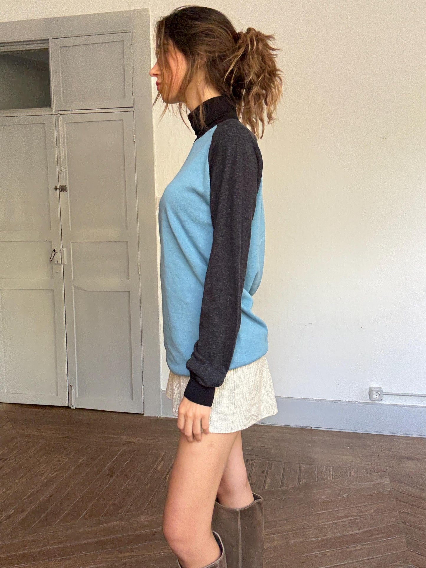 Y2K GSUS Industries Colorblock Jumper – Deadstock with Tags – Size M/L