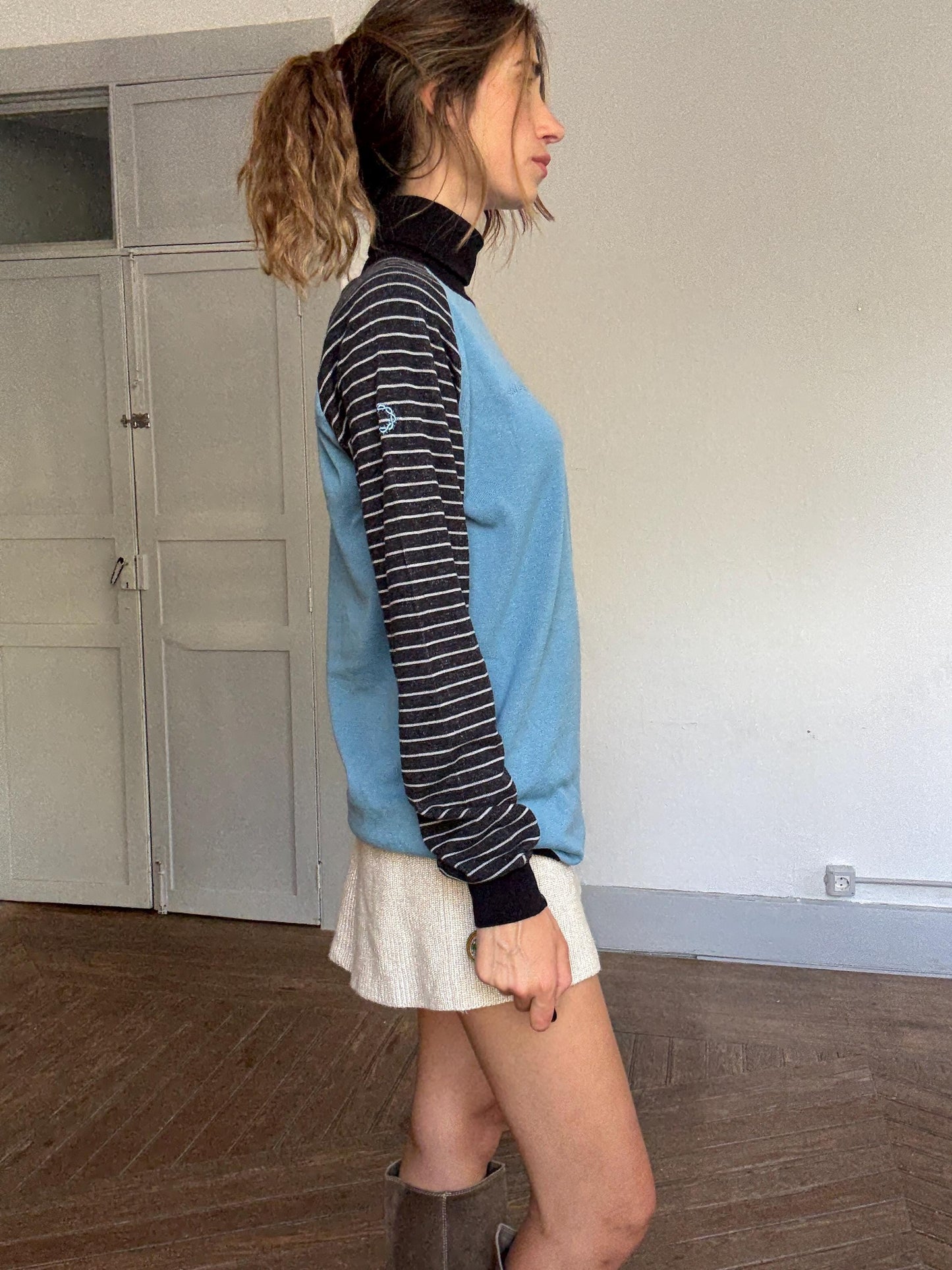 Y2K GSUS Industries Colorblock Jumper – Deadstock with Tags – Size M/L