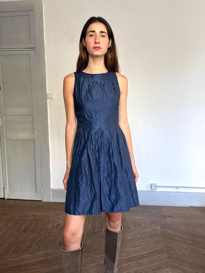 Vintage Blue Shimmer Dress — additional view 5