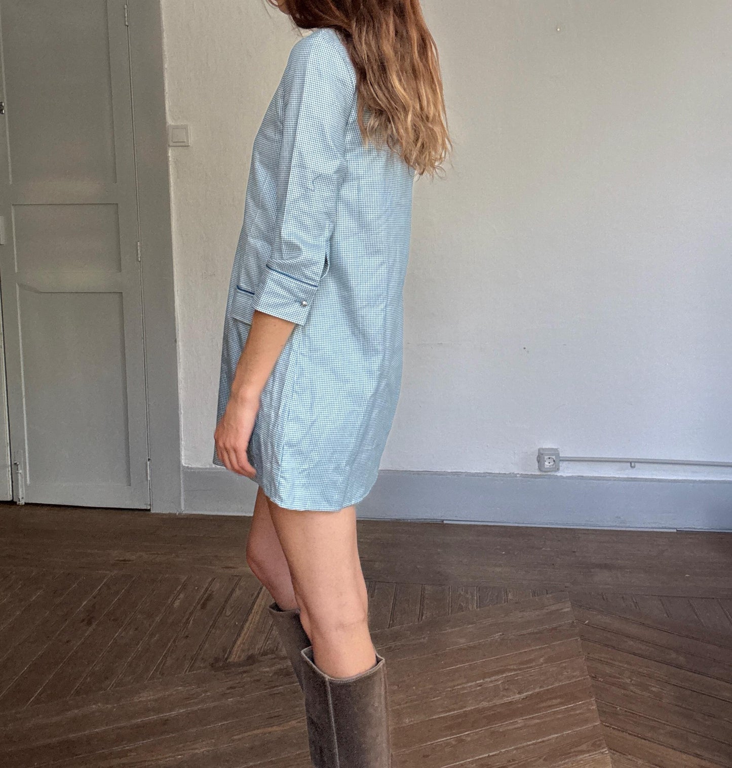 Pedro del Hierro Vintage Mini Dress – Mod Style, Cotton, NWT, Size M-L