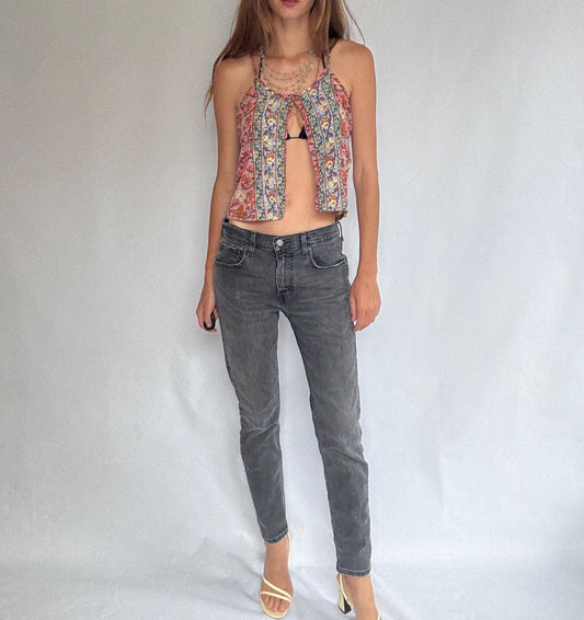 Levi’s 502 Hi-Ball W31 jeans – black tapered denim with ankle crop – vintage Levi’s San Francisco original riveted fit