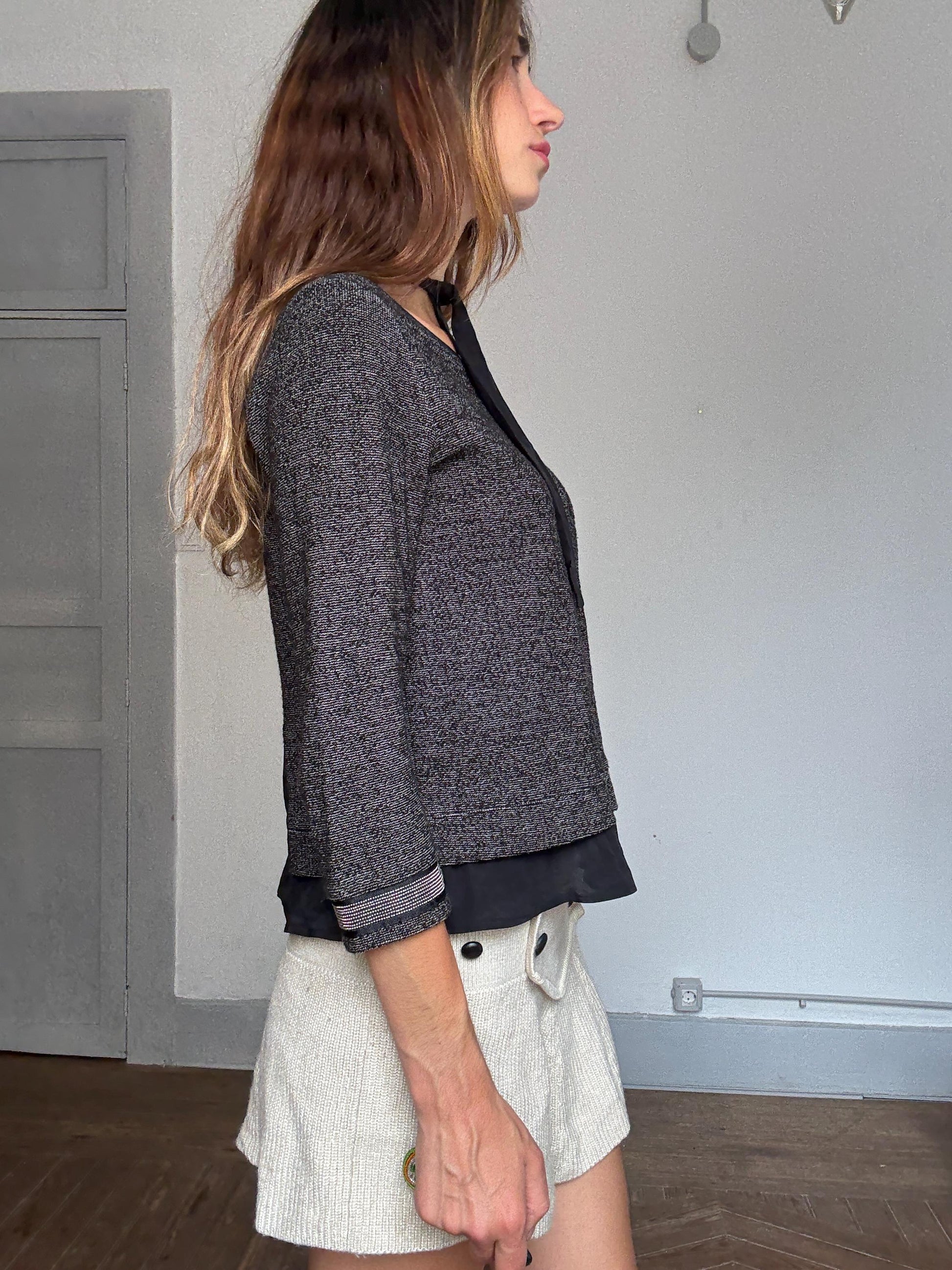 Elegant Marella Sport Top with Tie Neck | Size S