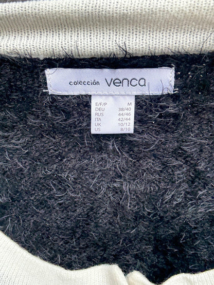 Vintage-Inspired Black and White Cardigan — additional view 7