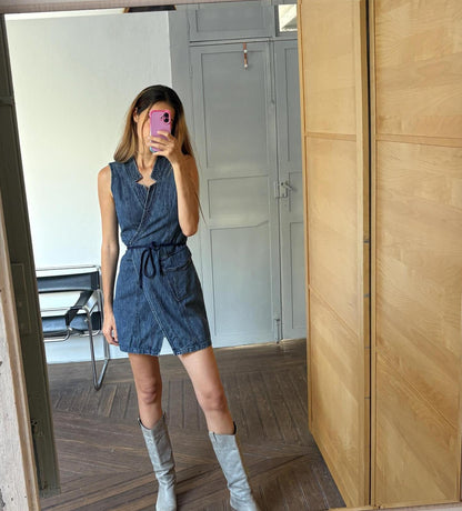 Vintage Max & Co. Denim Wrap Dress