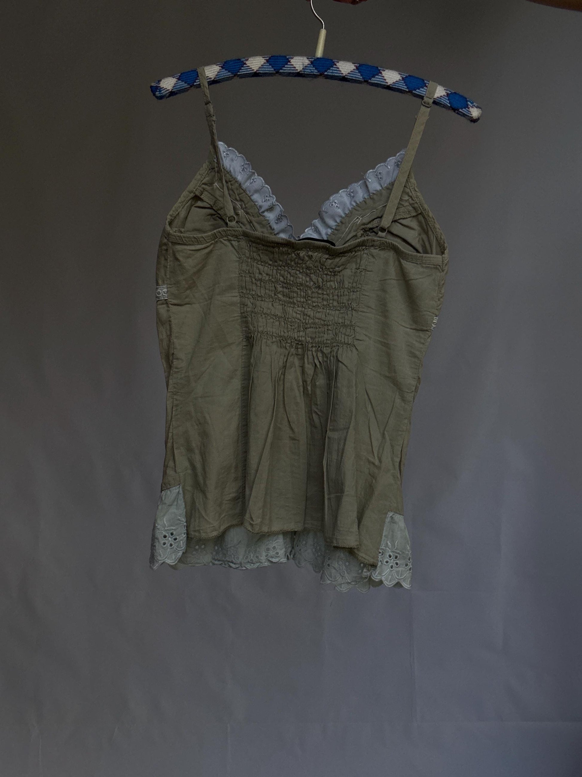 Y2K Vintage Beaded Top | Boho Festival Tank | Fashion Elle | Fits S–M | Earthy Beads | 2000s Style