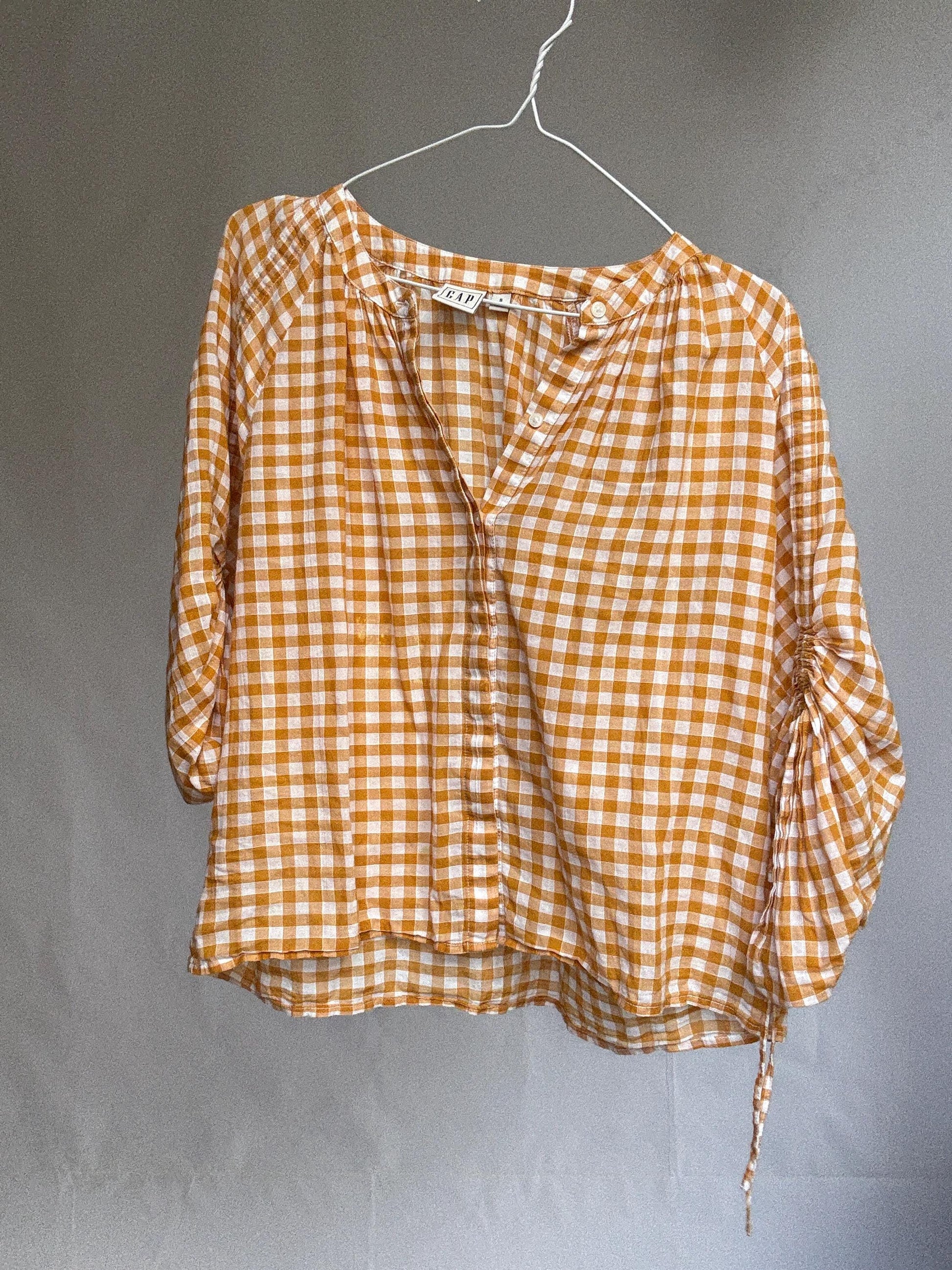Yellow Gingham Blouse by GAP – Cottagecore but Make It Chic