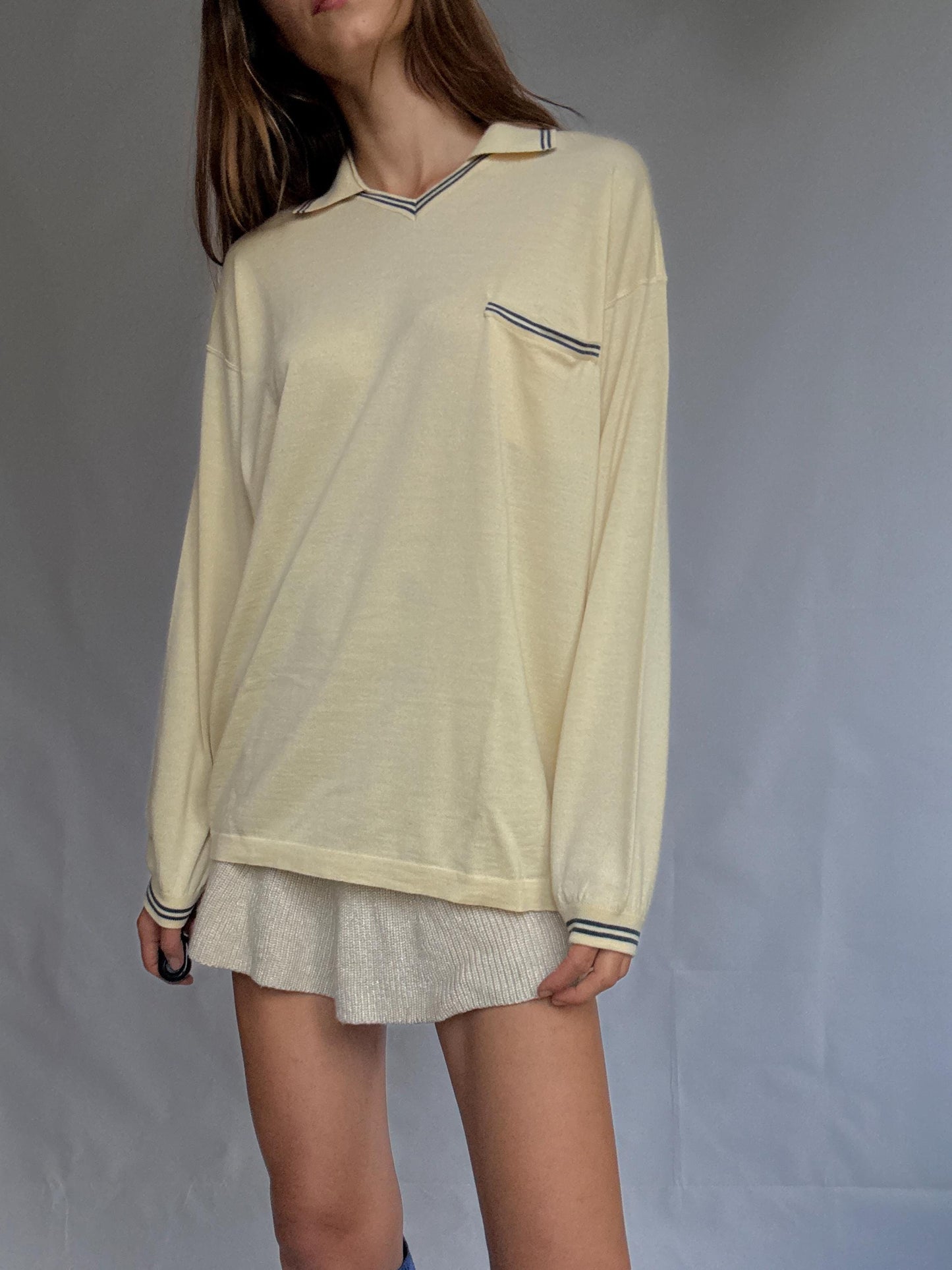 Vintage Loewe Merino & Silk Polo – Unisex Luxury From Madrid