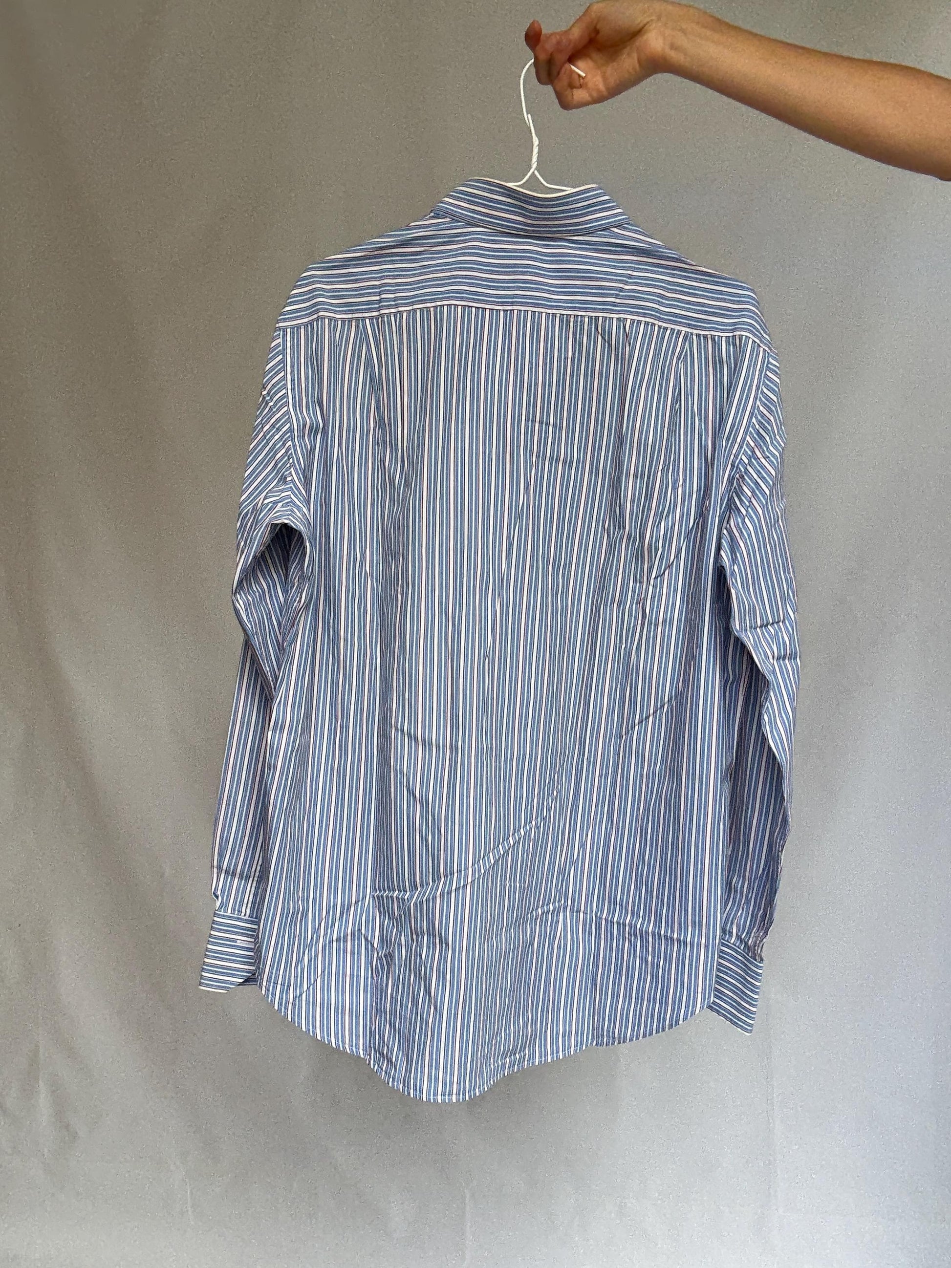 Vintage Ungaro Striped Button-Up Shirt – Unisex Oversized Fit – Size XL
