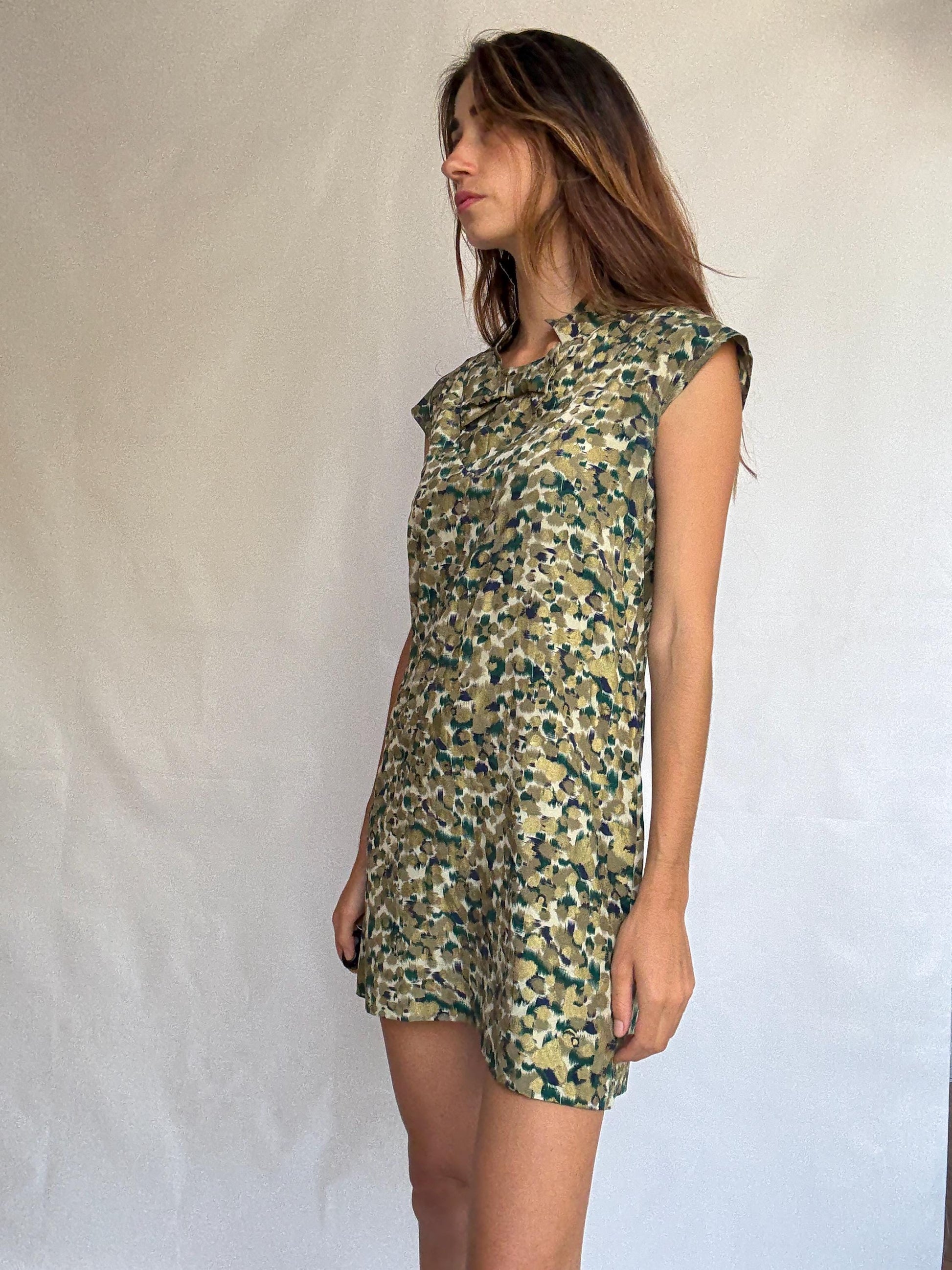 Vintage French Silk Mini Dress – Makadame Paris