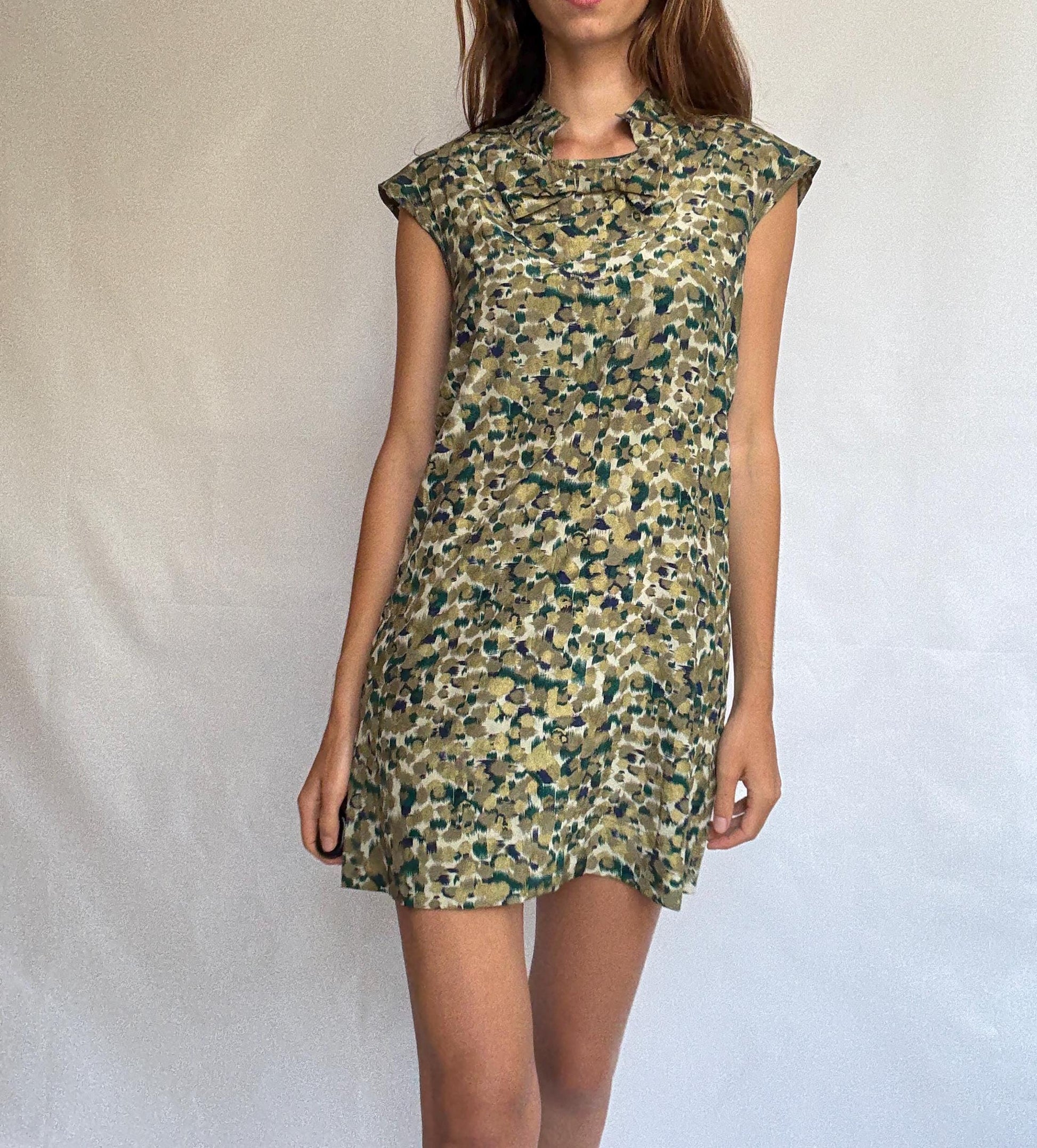 Vintage French Silk Mini Dress – Makadame Paris