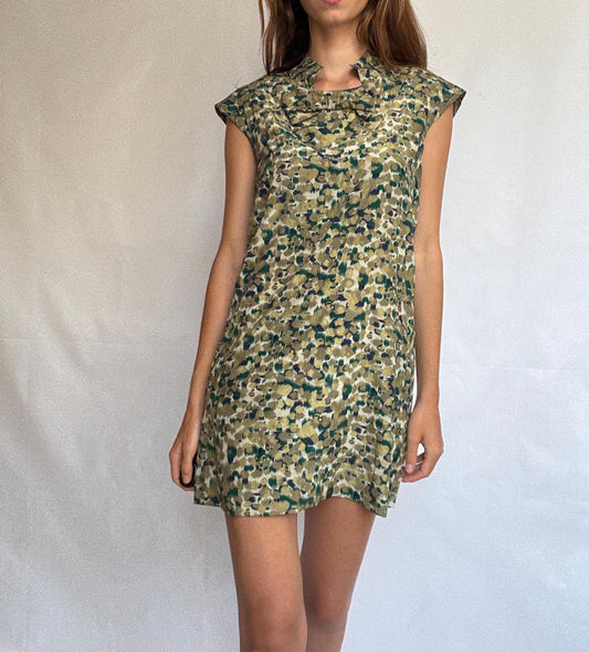 Vintage French Silk Mini Dress – Makadame Paris