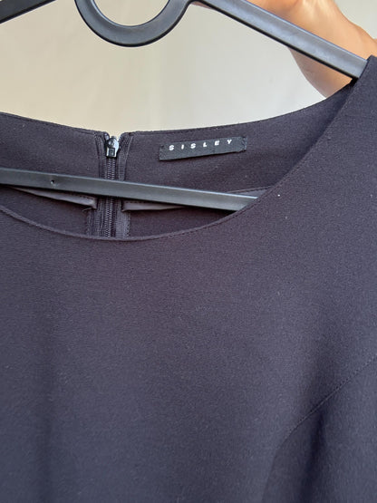Minimalist Black Mini Dress In Soft Stretch — additional view 7