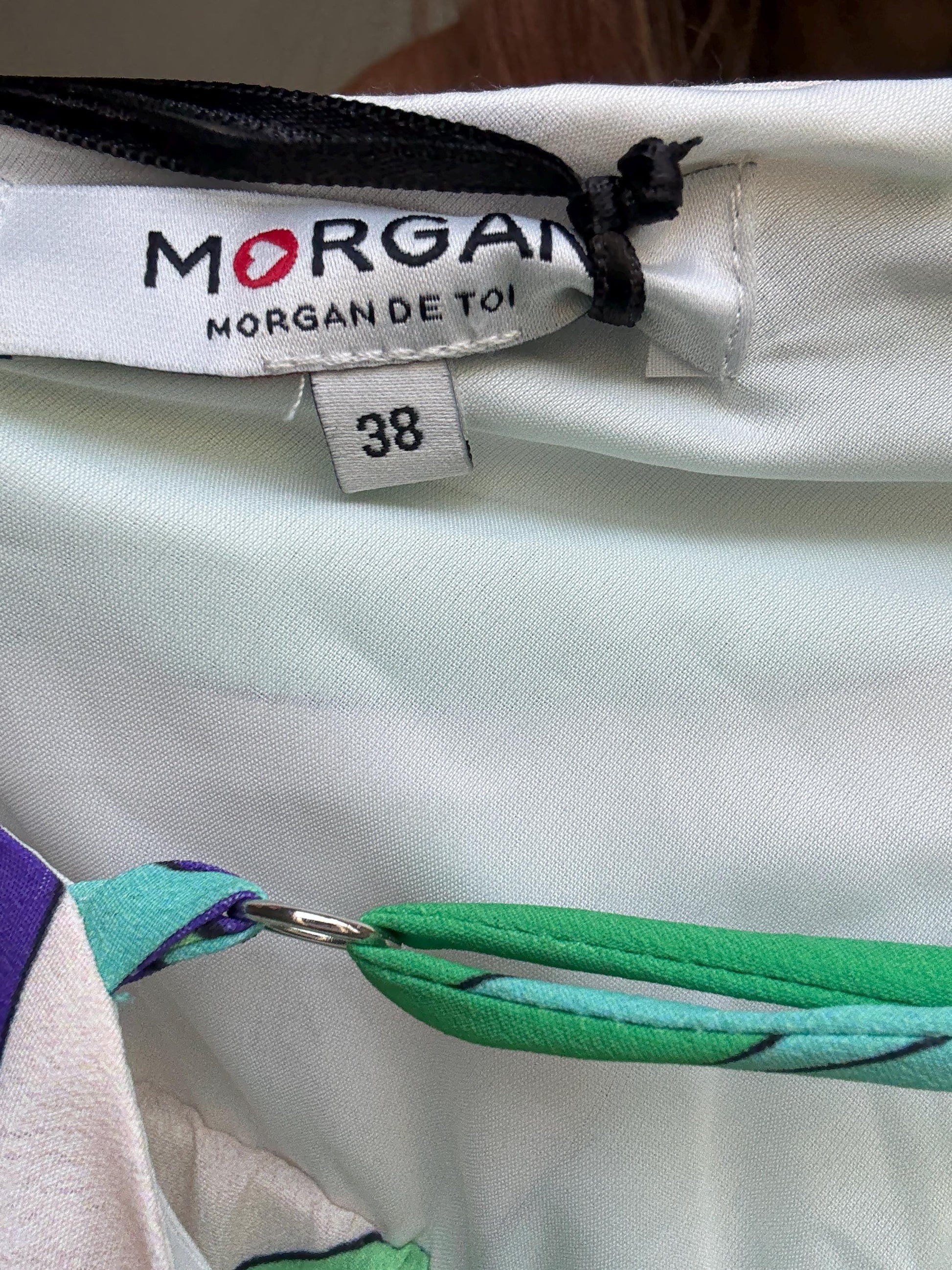 Morgan Colourful Swirl Print Jumpsuit | Unworn with Tags | Size UK 12 US 8 EU 40 | 70s Retro Party Style