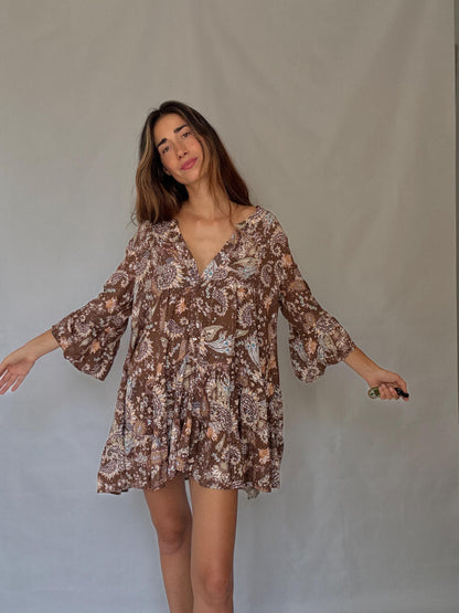 Desert Bloom Vintage Boho Mini Dress — additional view 10