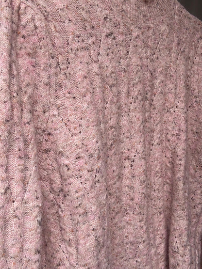 Pink Speckled Ruffle Collar Sweater — additional view 7