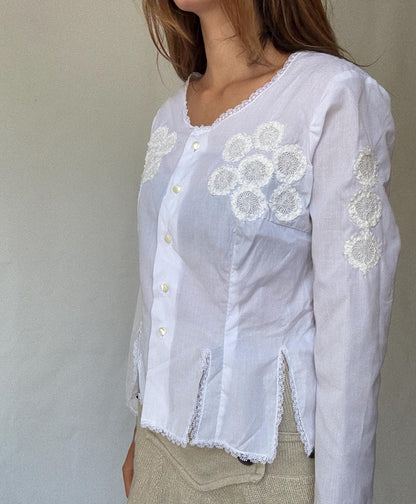 Antique Canarian Embroidered Blouse — additional view 6
